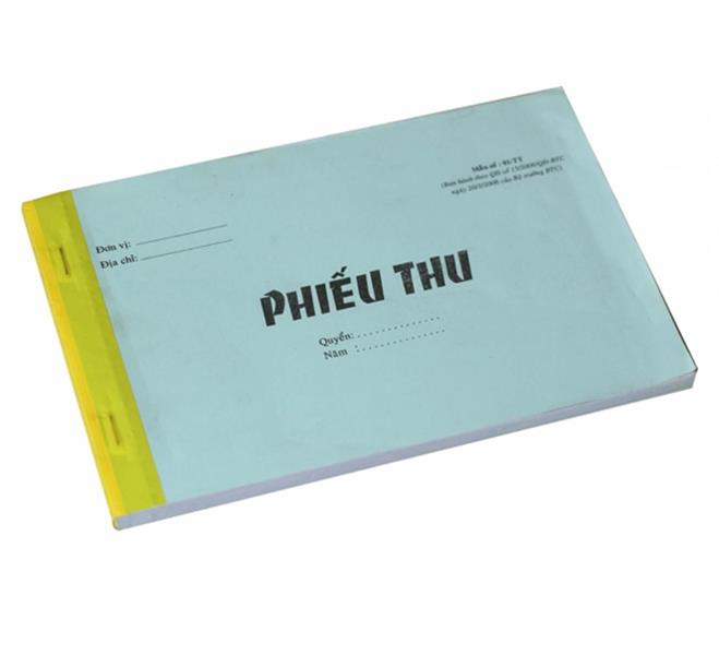 Phiếu thu- Phiếu chi- 2 li&#234;n (100tờ =50 bộ)